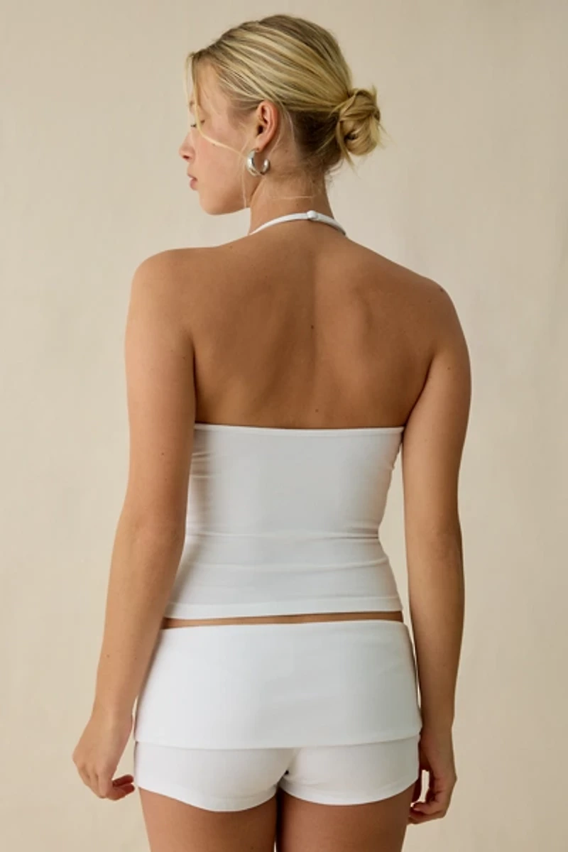 Frankies Bikinis X JENNIE Nora Cotton Jersey Halter Top