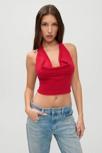Frankies Bikinis X JENNIE Briar Cloud Knit Halter Top