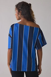 BDG Futbol Graphic Off-The-Shoulder Jersey Tee