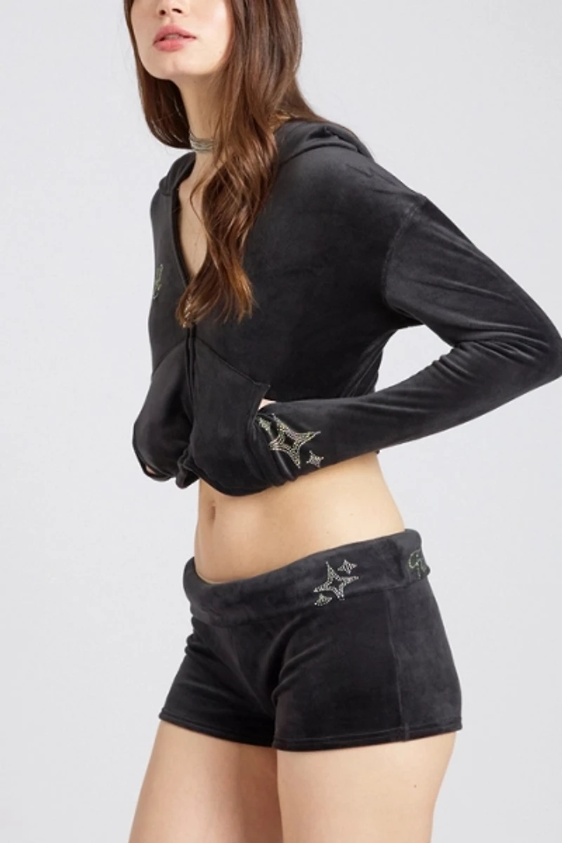 Sparkl Velour Tracksuit Short