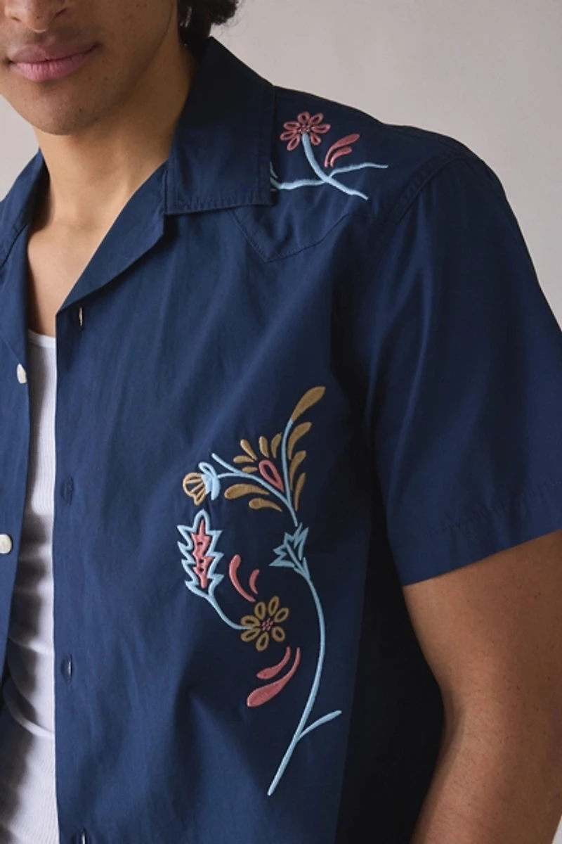 Wrangler Embroidered Short Sleeve Resort Shirt