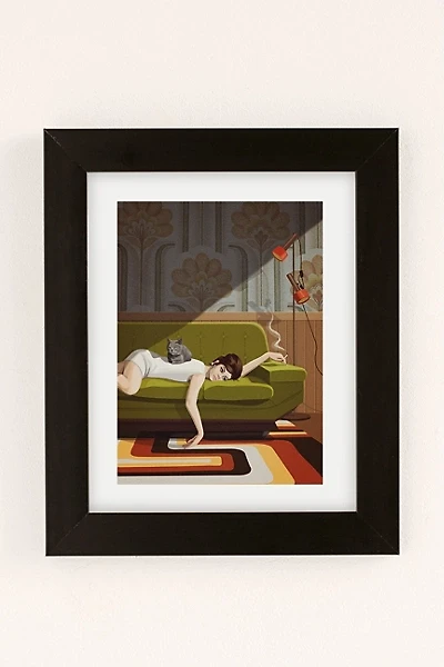 Artcatillustrated Waiting Game Art Print