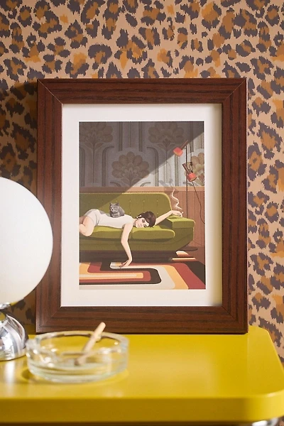 Artcatillustrated Waiting Game Art Print