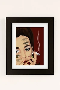 Artcatillustrated Eye Am Thinking Art Print