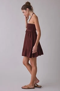 Kimchi Blue Washed Ashore Strapless Babydoll Mini Dress
