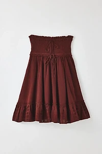 Kimchi Blue Washed Ashore Strapless Babydoll Mini Dress