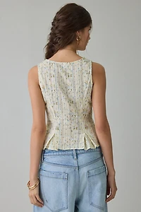 Kimchi Blue Aurelia Lace Trim Sleeveless Blouse