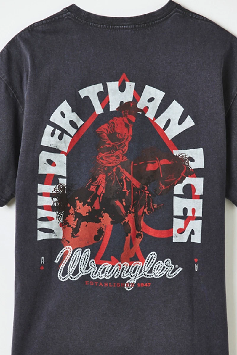Wrangler Wilder Than Aces Graphic Tee