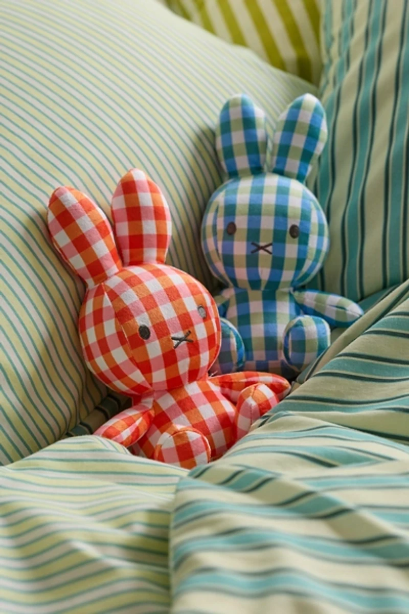 Miffy UO Exclusive Gingham Printed 8-inch Plushie