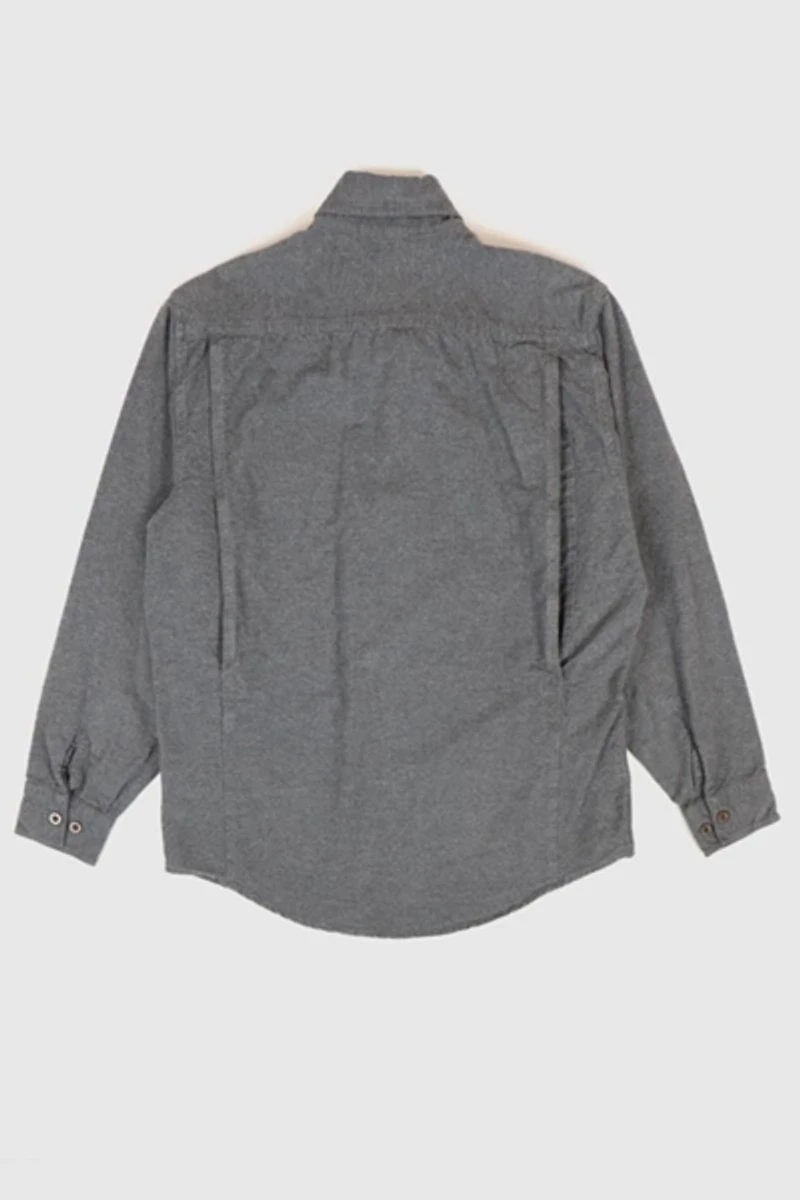 Vintage Land's End Flannel Button-Down Shirt