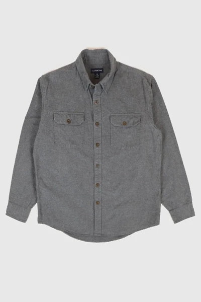 Vintage Land's End Flannel Button-Down Shirt