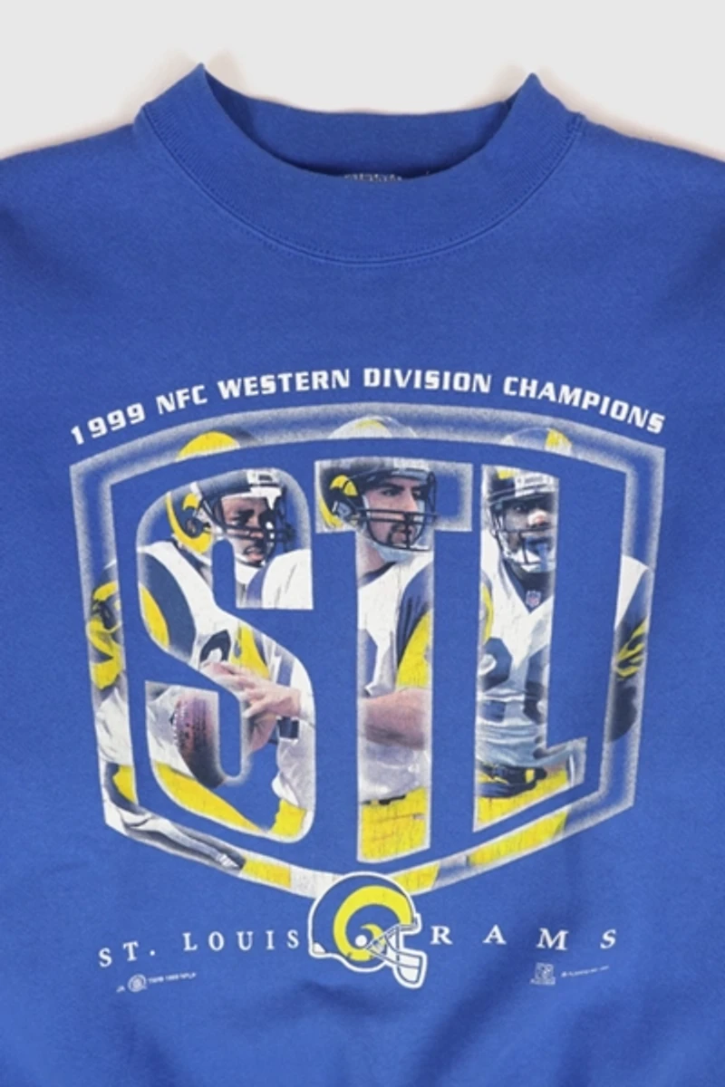 Vintage St. Louis Rams 1999 Western Division Champions Crewneck