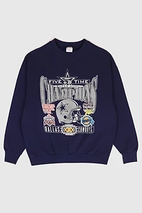 Vintage Dallas Cowboys 5 Time Super Bowl Champions Crewneck