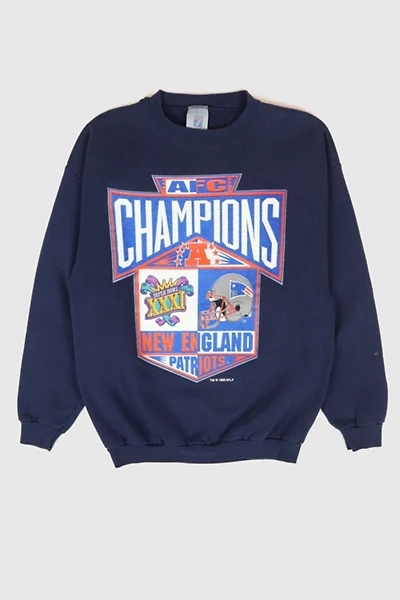 Vintage New England Patriots 1996 AFC Champions Crewneck