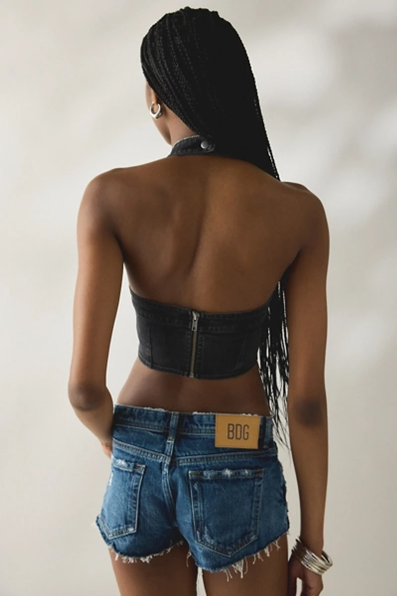 UO Got Away O-Ring Halter Neck Cropped Vest
