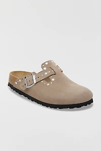 Birkenstock Boston Rivets Suede Clogs