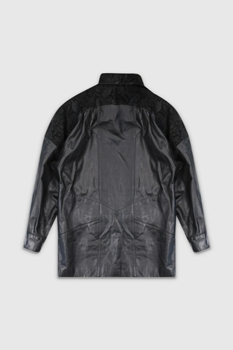 Vintage 90s Black Leather Jacket