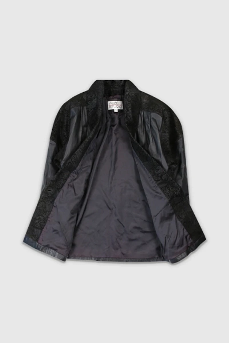 Vintage 90s Black Leather Jacket