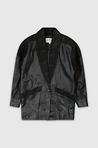 Vintage 90s Black Leather Jacket