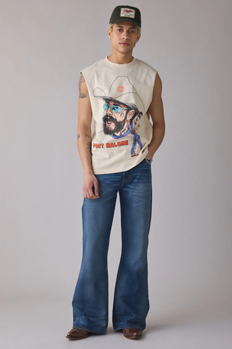 Giant Vintage Post Malone Graphic Heavyweight Cotton Muscle Tee