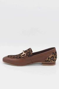Stivali Leopard Print Natural Cowhide Leather Loafers