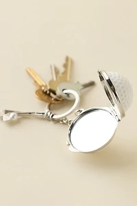 Golf Ball Compact Mirror Keychain