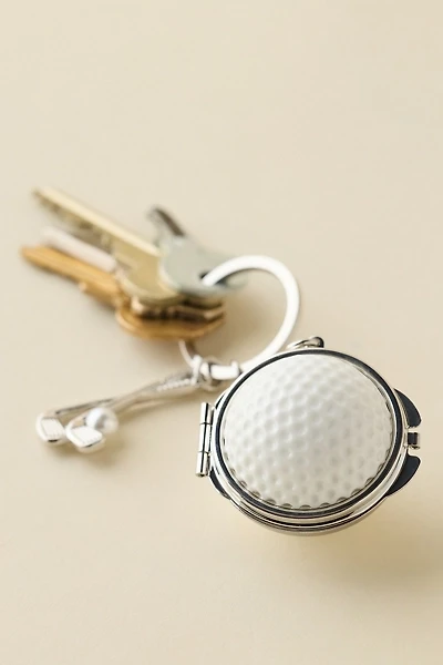 Golf Ball Compact Mirror Keychain