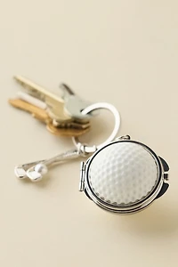 Golf Ball Compact Mirror Keychain