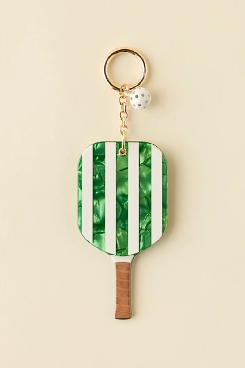 Pickleball Paddle Mirror Keychain
