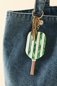 Pickleball Paddle Mirror Keychain