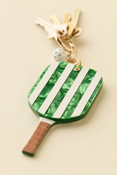 Pickleball Paddle Mirror Keychain