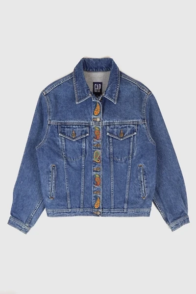 Vintage The Gap Embroidered Denim Jacket