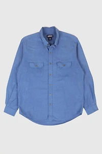 Vintage Land's End Frayed Button-Down Shirt