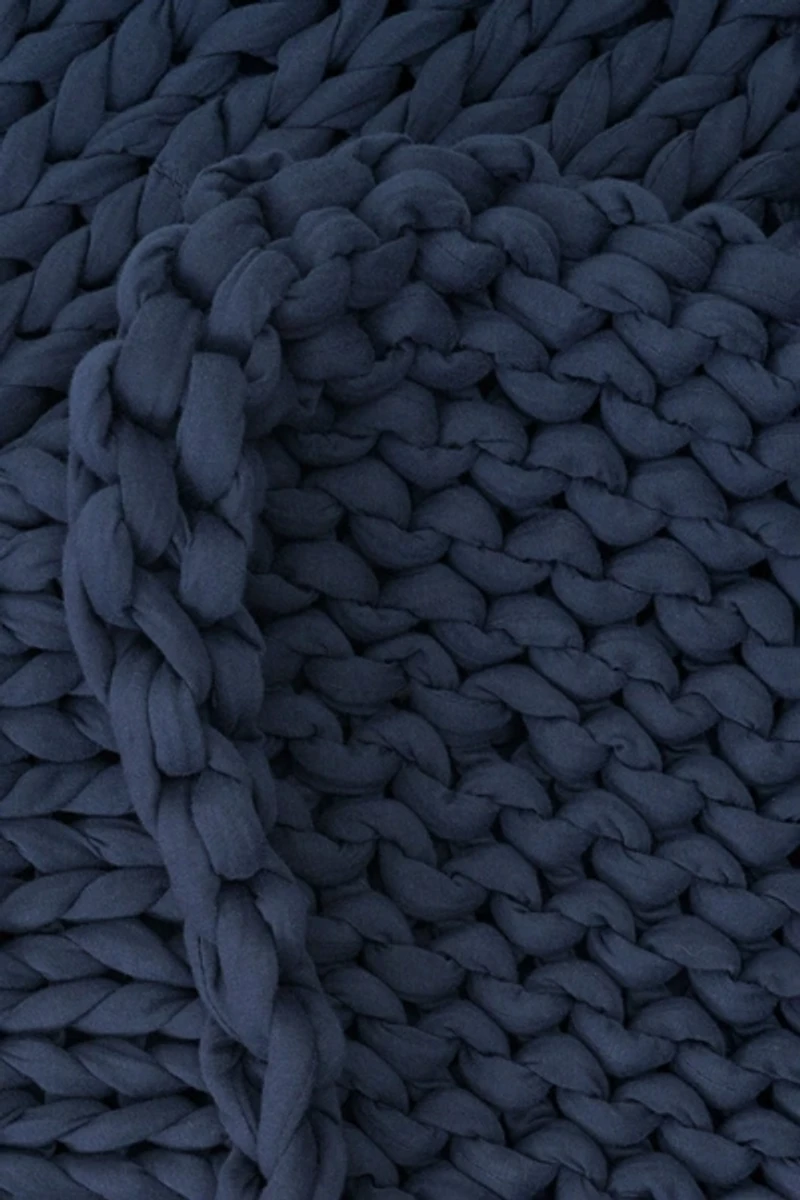 Bearaby Cotton Knitted 5-lb Weighted Travel Blanket