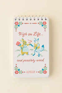 BlueQ High On Life Spiral Pocket Notebook
