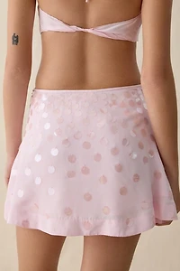 For Love & Lemons Cosmo Paillette Sequin Mini Skirt