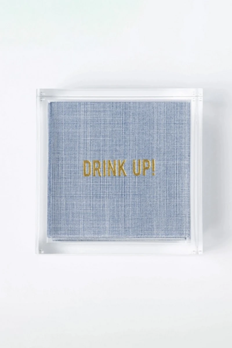 No Reservations Drink Up Disposable Cocktail Napkins