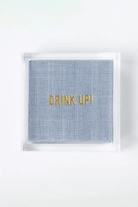 No Reservations Drink Up Disposable Cocktail Napkins