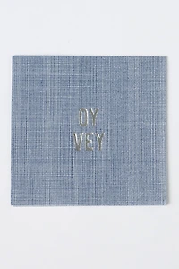 No Reservations Oy Vey Disposable Cocktail Napkins