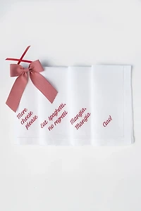 No Reservations Italian Dinner Napkin Set