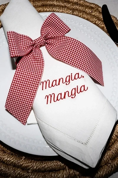 No Reservations Italian Dinner Napkin Set