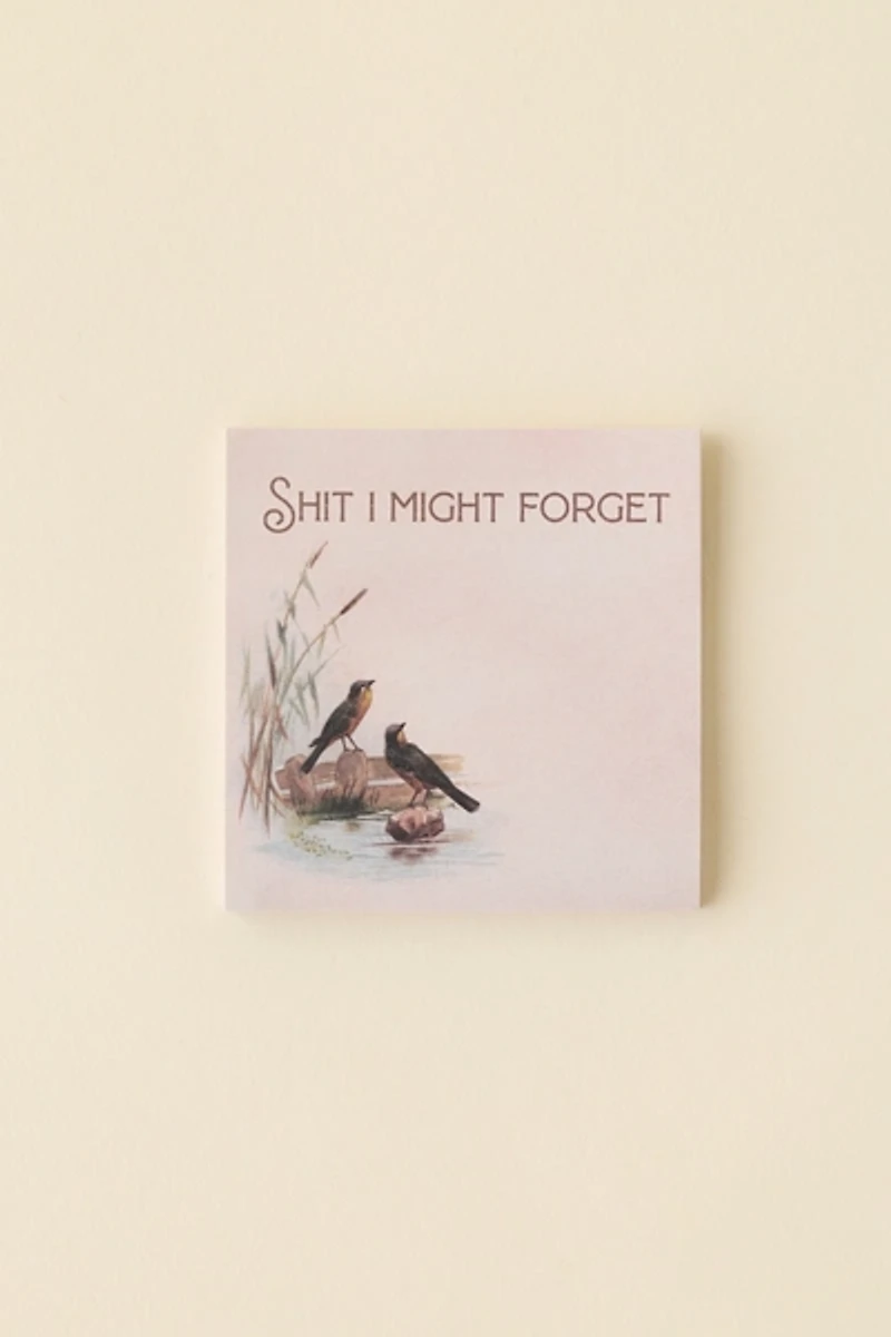 Bad Betty Greeting Co. S*** I Might Forget Sticky Notepad