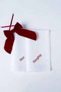 No Reservations Naughty/Nice Dinner Napkin Set