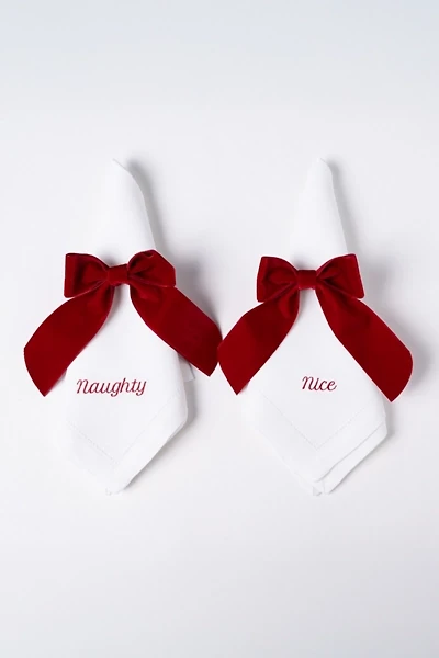 No Reservations Naughty/Nice Dinner Napkin Set