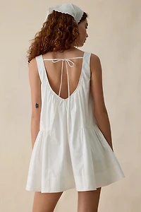 For Love & Lemons Nicola Lace Applique Babydoll Mini Dress