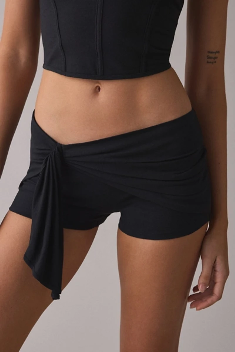 Out From Under Bec Asymmetric Wrap Micro Shorts