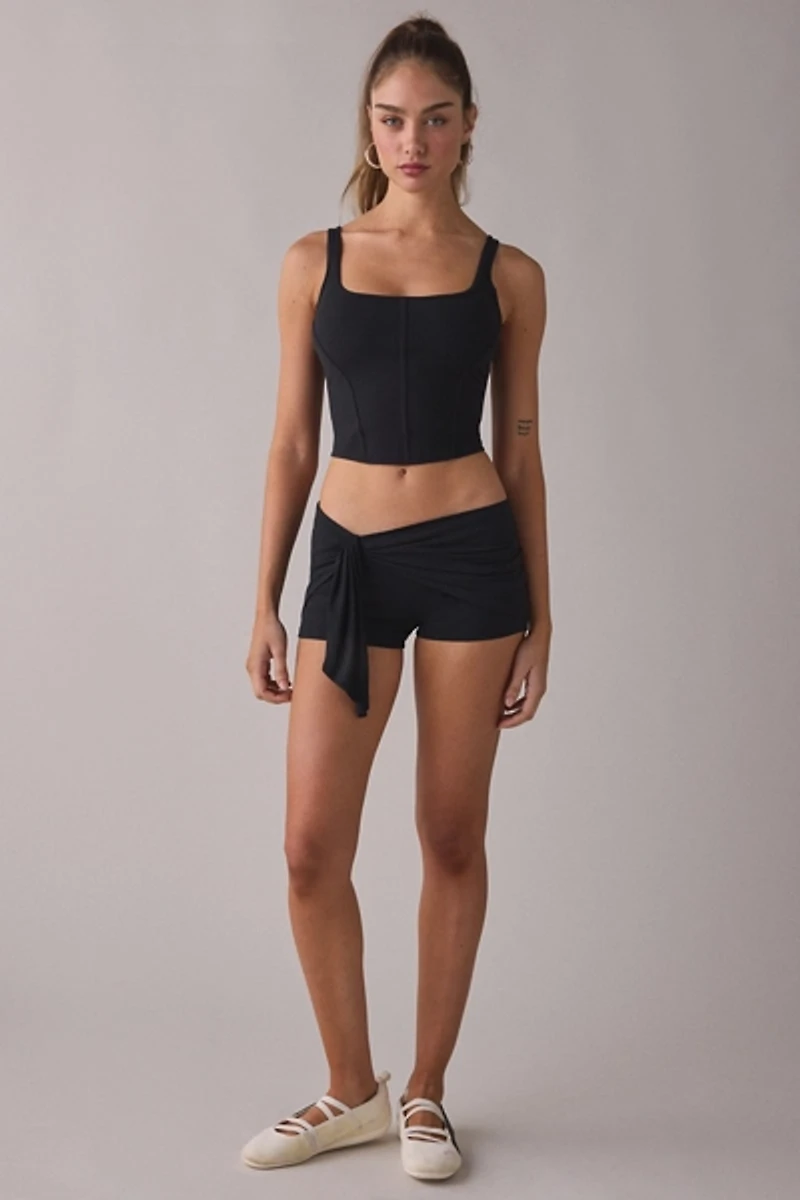 Out From Under Bec Asymmetric Wrap Micro Shorts