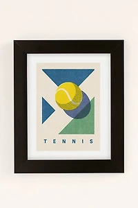 Daniel Coulmann BALLS Tennis Hard Court Art Print