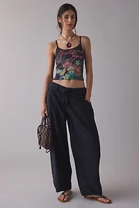 Chileno Bay Rhinestone Graphic Crop Cami