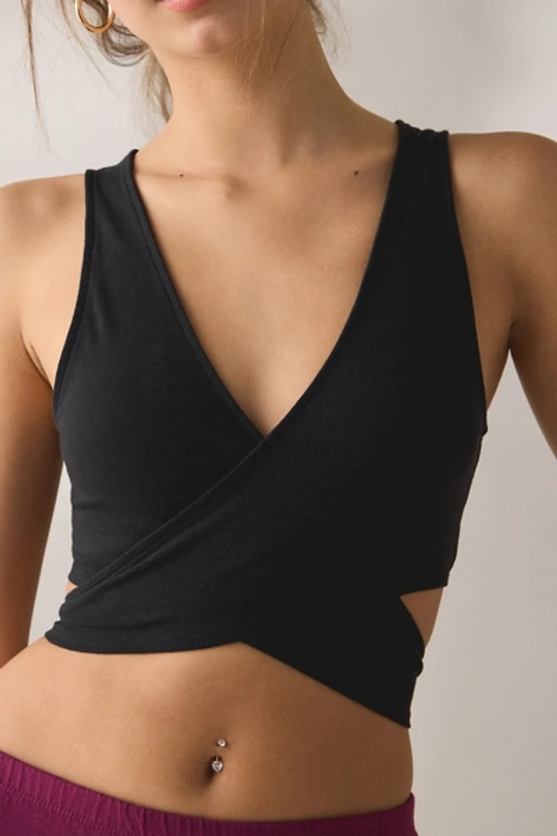 Out From Under Bec Ballet Wrap Tank Top